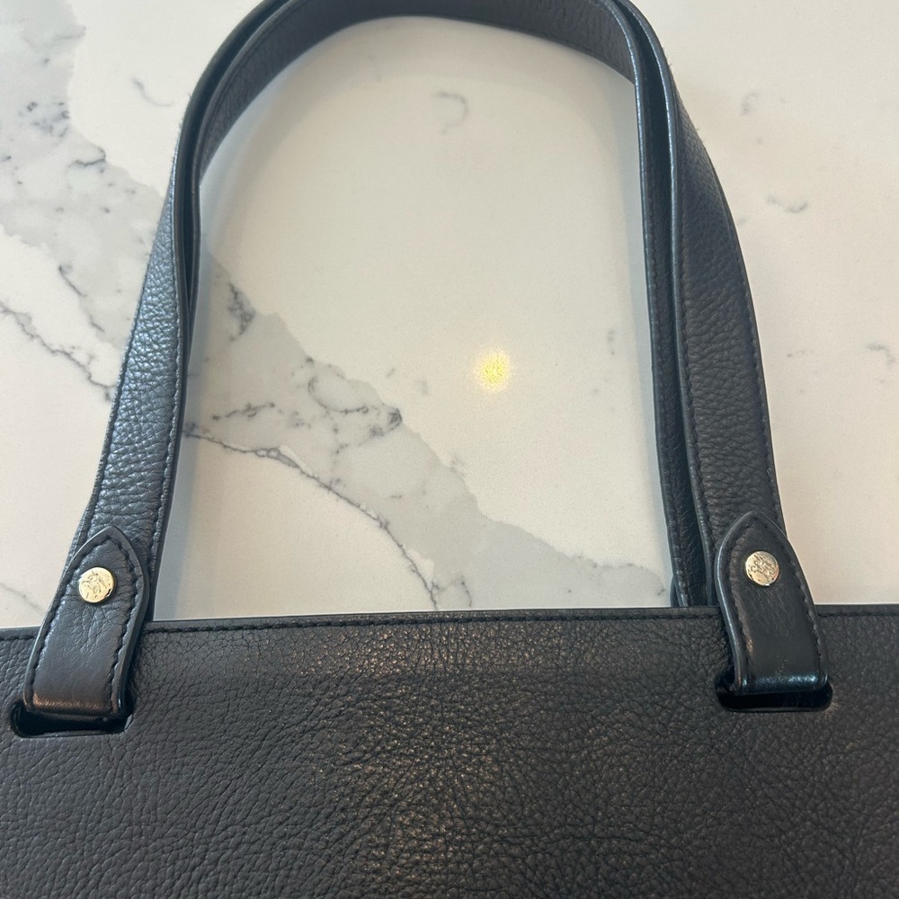Burberry Black Leather and Canvas Tote 👜 - Picture 6 of 16